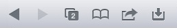 Safari toolbar on iPad