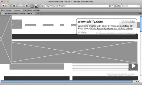 Wirifying a web page - Wirify user guide