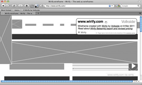 Moving the information overlay - Wirify user guide