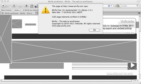 Viewing Wirify version information - Wirify user guide