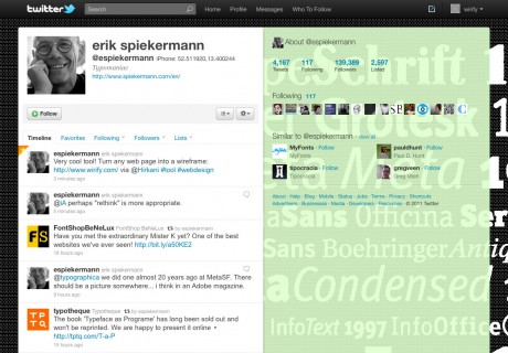 Erik Spiekermann mentions Wirify on Twitter